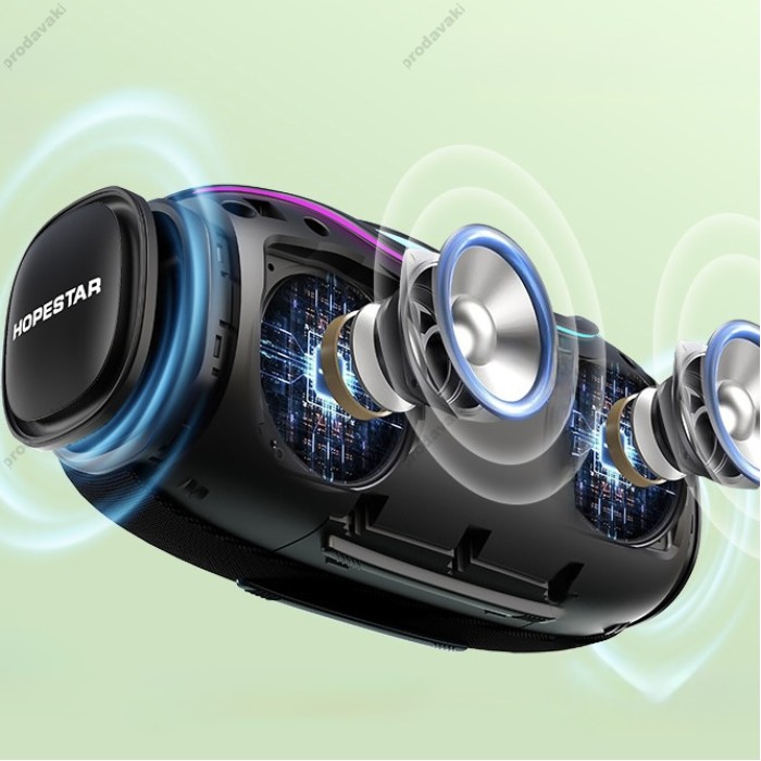 Портативна колонка Bluetooth Hopestar A80 mini 36W Black